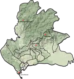 Le relief de Panama.