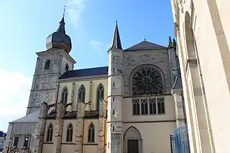 Abbaye de Remiremont, l'abbatiale Saint-Pierre.