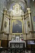 Retable de saint Louis de Gonzague tableau de 1845