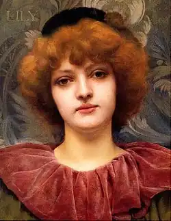 John William Godward, Portrait de Lily Pettigrew, env.&nbsp;1887