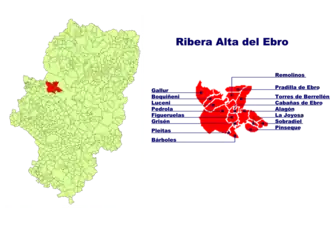 Localisation de Ribera Alta del Ebro