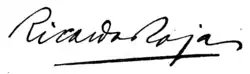 signature de Ricardo Rojas