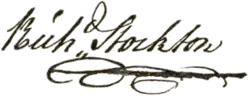 signature de Richard Stockton