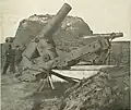 Canons de 200&nbsp;mm utilisés comme mortiers tenus par l'Union pour le mouvement de nuit