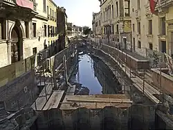 Le Rio asséché pour les travaux de 2004