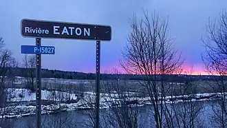 Pont sur la rivière Eaton à Cookshire-Eaton.