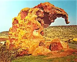 Rocher de l'éléphant, sculpture prénuragique haute de 4 mètres et fortement érodée par les éléments. Elle est située dans la ville de Castelsardo en Sardaigne. L'éléphant disparait de Sardaigne à la fin de la période glaciaire soit 10&nbsp;500 av. J.-C..