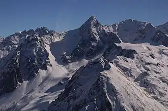 Vue aérienne, versant Ouest