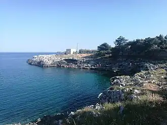 Rochers et ancien site d'accostage de bateaux de pêcheurs
