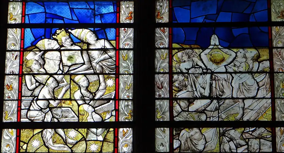 Vitrail d'une chapelle.