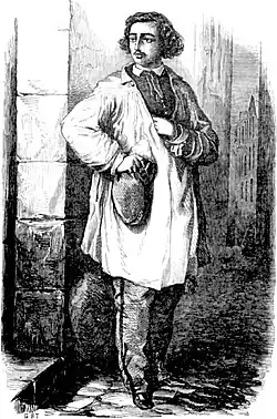 Dessin représentant Rodolphe, le héros du roman Les Mystères de Paris.