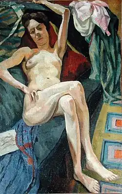 Femme sur un sofa, Roger Fry (c. 1915).