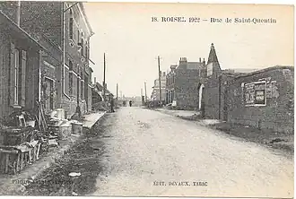 La rue de Saint-Quentin en 1922.