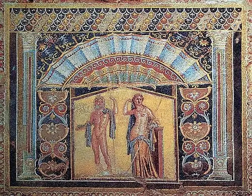 Mosaïque de la maison de Neptune et d'Amphitrite, Herculanum