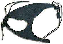 « String » en cuir du temps de la Bretagne insulaire (musée de Londres).