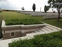 L'extension du cimetière de la CWGC.