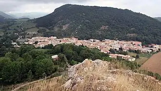 Le village vu du château.