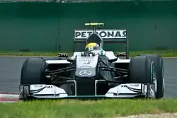 Photo de la Mercedes MGP W01 de Rosberg à Melbourne