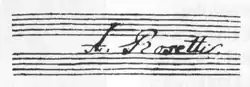 signature d'Antonio Rosetti