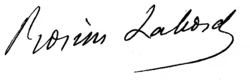 signature de Rosine Laborde