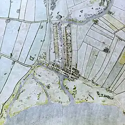 Représentation en couleurs représentant d'une carte ancienne.