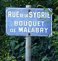 La rue de la Sygrie à Malabry (voie privée).