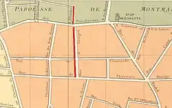 La rue Saint-Georges en 1786.