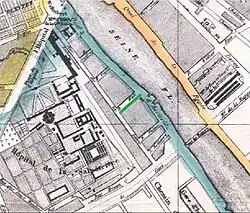 Emplacement de la rue Watt avant 1867 (à proximité de la gare d'Austerlitz).