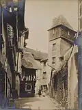 La rue Dom Morice vers 1900