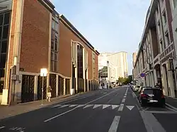 Rue de Tournai en 2018 vue vers la Cité administrative
