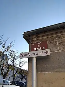 Plaque de rue.