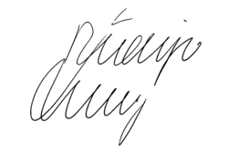 signature de Rüdiger Nehberg