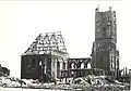 Les ruines de la cathédrale en 1944.