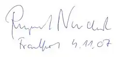 signature de Rupert Neudeck