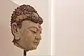 Une tête de Bouddha en argile, Xia Occidentaux, XIIe siècle.