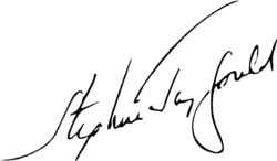 signature de Stephen Jay Gould
