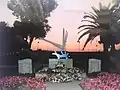 Stèle des 95 victimes de la Caravelle Ajaccio-Nice située Promenade des Anglais à Nice.