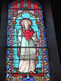 Vitrail de Église Saint-Charles de Biarritz. Sainte Cécile.