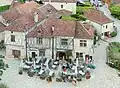 La place du Sombral vue depuis le château.