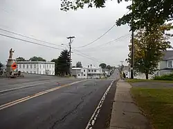 La route 285 à Saint-Cyrille-de-Lessard.