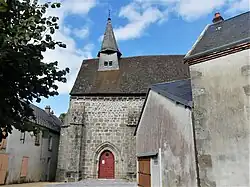 La façade occidentale de l'église Saint-Laurent.