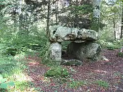 Image illustrative de l’article Dolmen et menhir de Lancy