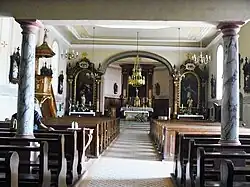 Intérieur de l'église Saint-Gilles de Hohwarth.