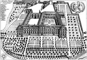 L'abbaye à la fin du XVIIe&nbsp;siècleMonasticon Gallicanum.