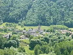 Vue du bourg depuis les hauteurs