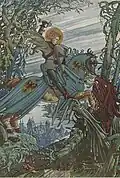 Saint Georges combattant le dragon, 1915