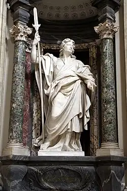 Saint Jude appelé aussi saint Thaddeus,basilique Saint-Jean-de-Latran, Rome, Italie.