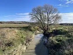 Rivière Charest, du pont acier et bois P-18620, route Bureau.