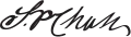 Signature de Salmon P. Chase