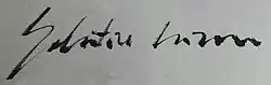 signature de Salvatore Garau